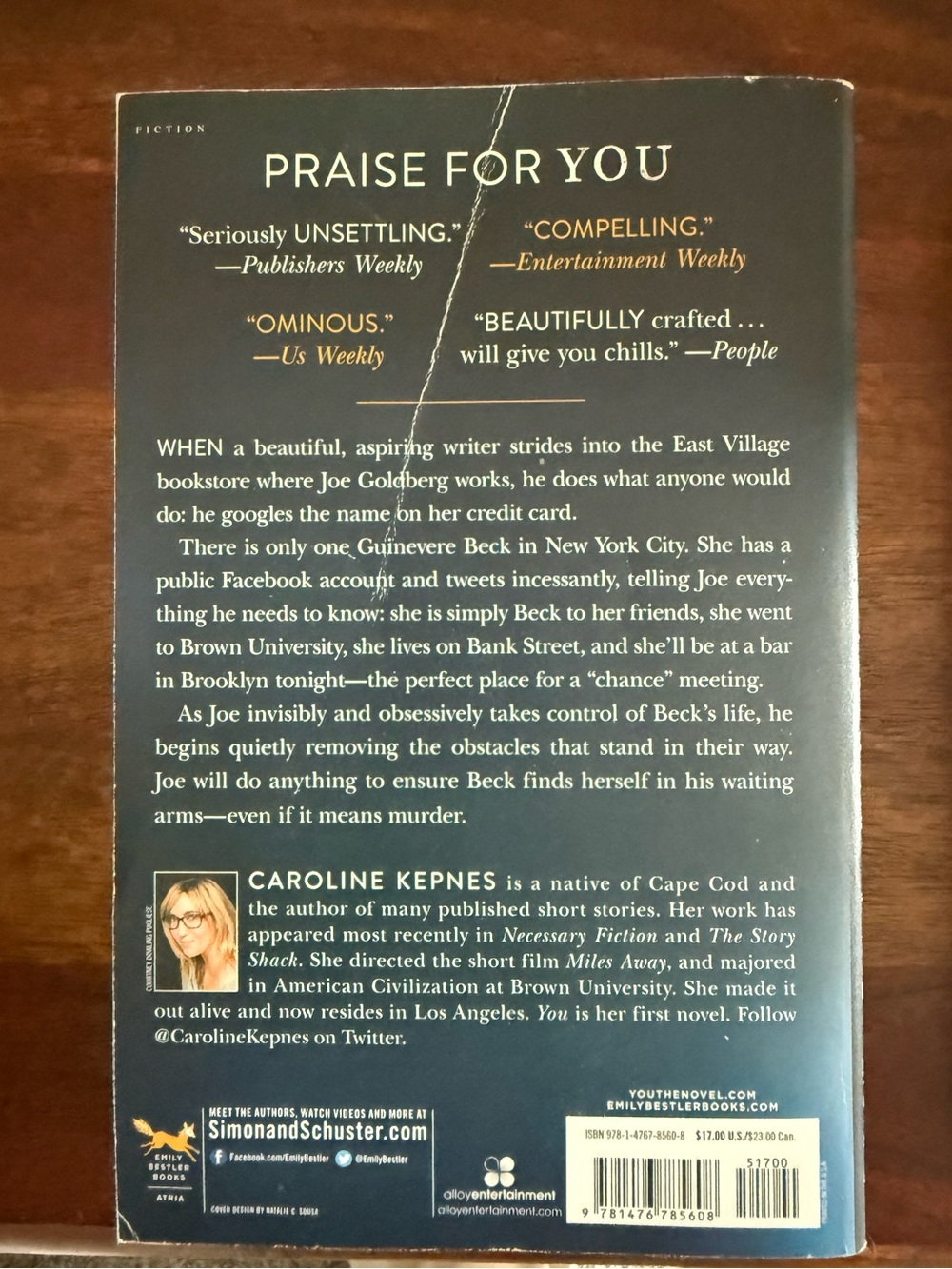 You — Blue Gradient Paperback Back Cover - Picture 2 of 3